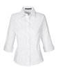 Devon & Jones Ladies' Perfect Fit Three-Quarter Sleeve Stretch Poplin Blouse white OFFront