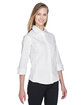 Devon & Jones Ladies' Perfect Fit Three-Quarter Sleeve Stretch Poplin Blouse white ModelQrt