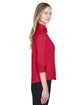 Devon & Jones Ladies' Perfect Fit Three-Quarter Sleeve Stretch Poplin Blouse red ModelSide