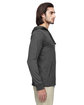 econscious Unisex Eco Blend Long-Sleeve Pullover Hooded T-Shirt charcoal/ black ModelSide