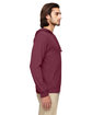 econscious Unisex Eco Blend Long-Sleeve Pullover Hooded T-Shirt berry ModelSide