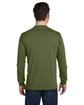 econscious Men's 100% Organic Cotton Classic Long-Sleeve T-Shirt OLIVE ModelBack
