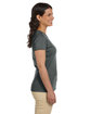 econscious Ladies' 100% Organic Cotton Classic Short-Sleeve T-Shirt CHARCOAL ModelSide