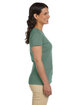 econscious Ladies' 100% Organic Cotton Classic Short-Sleeve T-Shirt BLUE SAGE ModelSide