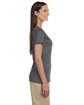 econscious Ladies' Classic V-Neck T-Shirt charcoal ModelSide