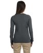 econscious Ladies' Classic Long-Sleeve T-Shirt charcoal ModelBack