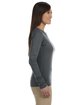econscious Ladies' Classic Long-Sleeve T-Shirt charcoal ModelSide
