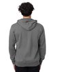 econscious Unisex Heritage Full-Zip Hooded Sweatshirt charcoal ModelBack