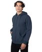 econscious Unisex Heritage Full-Zip Hooded Sweatshirt pacific ModelQrt