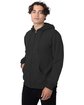econscious Unisex Heritage Full-Zip Hooded Sweatshirt black ModelQrt
