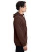 econscious Unisex Heritage Full-Zip Hooded Sweatshirt earth ModelSide
