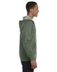 econscious Unisex Heathered Full-Zip Hooded Sweatshirt military green ModelSide