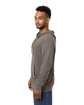econscious Unisex Hemp Hero Full-Zip Hooded Sweatshirt stonework gray ModelSide