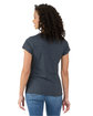 Boxercraft Ladies' Recrafted Recyled T-Shirt black heather ModelBack