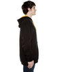 Beimar Drop Ship Unisex Contrast Hooded Sweatshirt black/ gold ModelSide