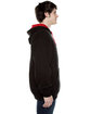 Beimar Drop Ship Unisex Contrast Hooded Sweatshirt black/ scarlet ModelSide