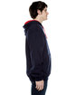 Beimar Drop Ship Unisex Contrast Hooded Sweatshirt dp navy/ scarlet ModelSide