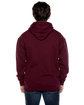 Beimar Drop Ship Unisex 10 oz. 80/20 Cotton/Poly Exclusive Hooded Sweatshirt MAROON ModelBack