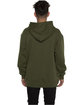 Beimar Drop Ship Exclusive Side Pocket Mid-Weight Hooded Pullover olive ModelBack