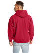Hanes Adult 9.7 oz. Ultimate Cotton® 90/10 Pullover Hooded Sweatshirt DEEP RED ModelBack