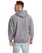 Hanes Adult 9.7 oz. Ultimate Cotton® 90/10 Pullover Hooded Sweatshirt OXFORD GRAY ModelBack