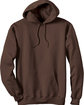 Hanes Adult 9.7 oz. Ultimate Cotton® 90/10 Pullover Hooded Sweatshirt DARK CHOCOLATE FlatFront