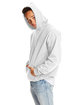 Hanes Adult 9.7 oz. Ultimate Cotton® 90/10 Pullover Hooded Sweatshirt WHITE ModelSide