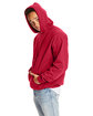 Hanes Adult 9.7 oz. Ultimate Cotton® 90/10 Pullover Hooded Sweatshirt DEEP RED ModelSide