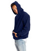 Hanes Adult 9.7 oz. Ultimate Cotton® 90/10 Pullover Hooded Sweatshirt NAVY ModelSide