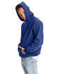 Hanes Adult 9.7 oz. Ultimate Cotton® 90/10 Pullover Hooded Sweatshirt DEEP ROYAL ModelSide