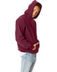 Hanes Adult 9.7 oz. Ultimate Cotton® 90/10 Pullover Hooded Sweatshirt MAROON ModelSide