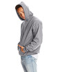 Hanes Adult 9.7 oz. Ultimate Cotton® 90/10 Pullover Hooded Sweatshirt OXFORD GRAY ModelSide