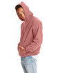 Hanes Adult 9.7 oz. Ultimate Cotton® 90/10 Pullover Hooded Sweatshirt MAUVE ModelSide