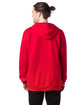 Hanes Adult Ultimate Cotton Full-Zip Hooded Sweatshirt deep red ModelBack
