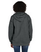 Hanes Adult Ultimate Cotton Full-Zip Hooded Sweatshirt charcoal heather ModelBack