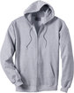 Hanes Adult Ultimate Cotton Full-Zip Hooded Sweatshirt light steel FlatFront