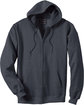 Hanes Adult Ultimate Cotton Full-Zip Hooded Sweatshirt charcoal heather FlatFront