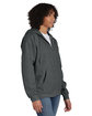 Hanes Adult Ultimate Cotton Full-Zip Hooded Sweatshirt charcoal heather ModelQrt