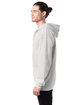 Hanes Adult Ultimate Cotton Full-Zip Hooded Sweatshirt white ModelSide