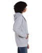 Hanes Adult Ultimate Cotton Full-Zip Hooded Sweatshirt light steel ModelSide
