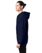 Hanes Adult Ultimate Cotton Full-Zip Hooded Sweatshirt navy ModelSide