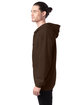 Hanes Adult Ultimate Cotton Full-Zip Hooded Sweatshirt dark chocolate ModelSide