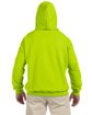 Gildan Adult DryBlend® Adult 9 oz., 50/50 Hooded Sweatshirt safety green ModelBack