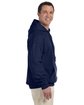 Gildan Adult DryBlend® Adult 9 oz., 50/50 Hooded Sweatshirt NAVY ModelSide