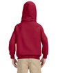 Gildan Youth Heavy Blend™ 8 oz., 50/50 Hooded Sweatshirt cardinal red ModelBack