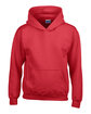 Gildan Youth Heavy Blend™ 8 oz., 50/50 Hooded Sweatshirt RED FlatFront