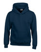 Gildan Youth Heavy Blend™ 8 oz., 50/50 Hooded Sweatshirt navy FlatFront