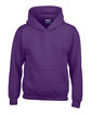 Gildan Youth Heavy Blend™ 8 oz., 50/50 Hooded Sweatshirt purple OFFront