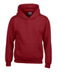 Gildan Youth Heavy Blend™ 8 oz., 50/50 Hooded Sweatshirt cardinal red OFFront