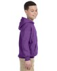 Gildan Youth Heavy Blend™ 8 oz., 50/50 Hooded Sweatshirt purple ModelSide